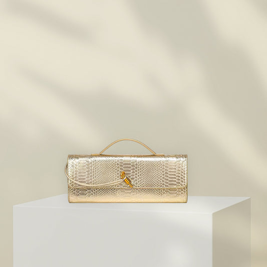 Balora Luxe Python Clutch – Elegant Colors, Iconic Silhouette